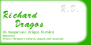 richard dragos business card