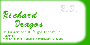 richard dragos business card